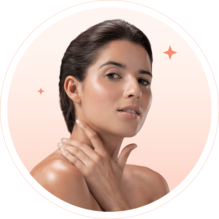 Mujer con piel tersa y sin arrugas tras tratamiento de botox en CDMX en clínica estética Eternal Glow.