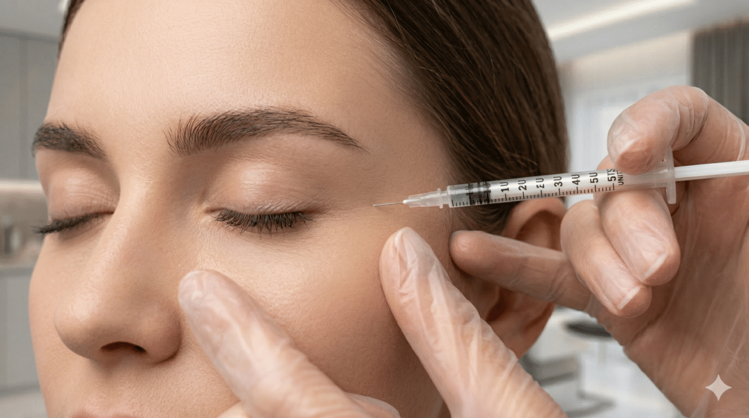 Botox treatment for expression lines at Eternal Glow, Mexico City