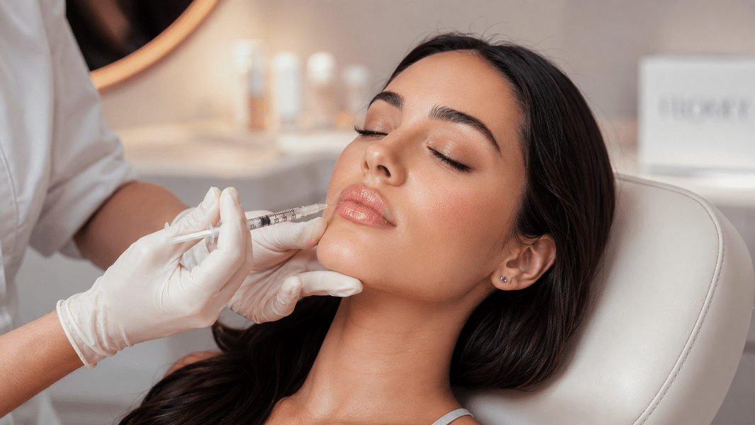 Aplicación de botox en labio superior para mejorar la definición y armonía de la sonrisa.